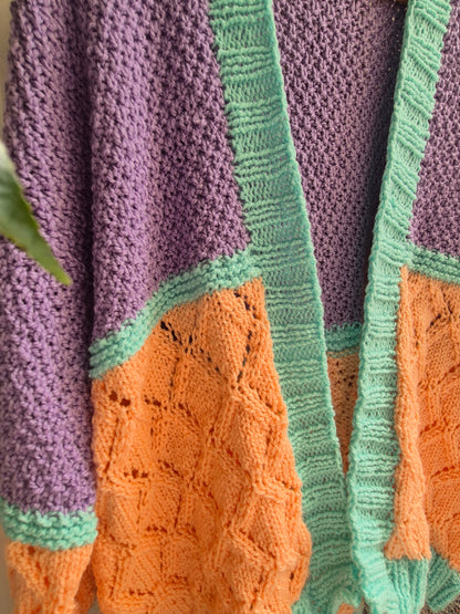 Patrón Cárdigan Pastel (escrito con imágenes)
